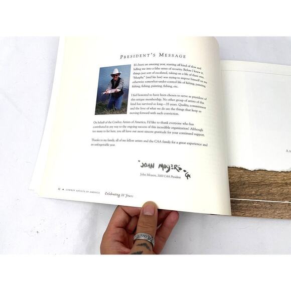 Cowboy Artists of America Paperback 35th Phoenix Art Museum 2000 First Edition - Picture 10 of 15